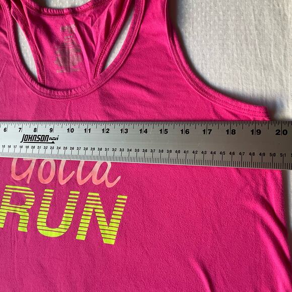 Danskin Now Loose Fit Women’s Sleeveless Tank Top Size L, Pink, Gotta Run - Picture 2 of 6